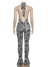 Valencia Lace Print Jumpsuit