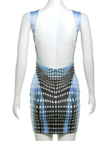 Electra Aesthetic Print Mini Dress