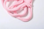 Melrose Knit Cut Out Mini Dress - Pink