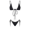 Santorini Glow 3 Piece Bikini Set - Black