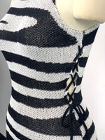 Swirl Knit Striped Mini