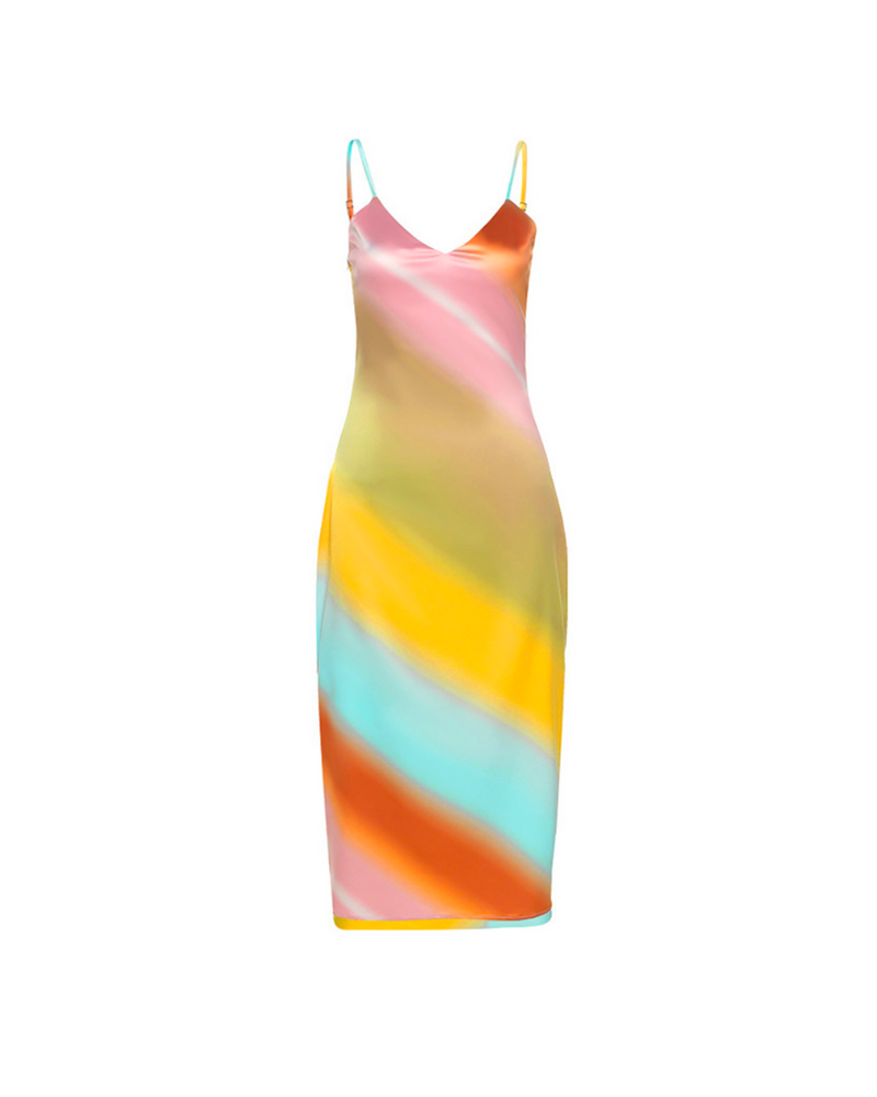 Rainbow Midi Dress