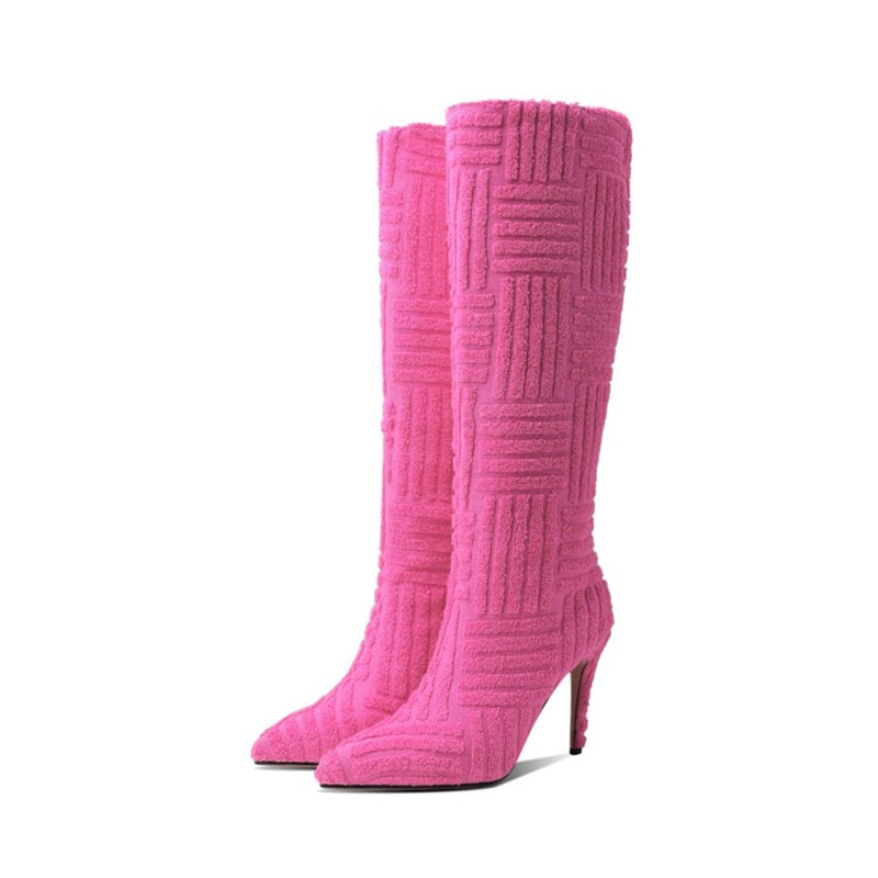 Knit Knee High Boot